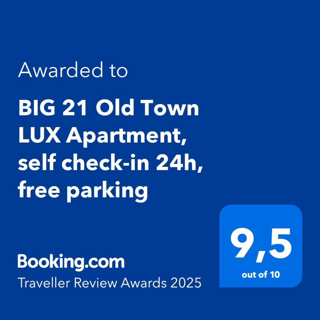Big 21 Old Town Lux Apartment, Self Check-In 24H, Free Parking Poznan Ngoại thất bức ảnh